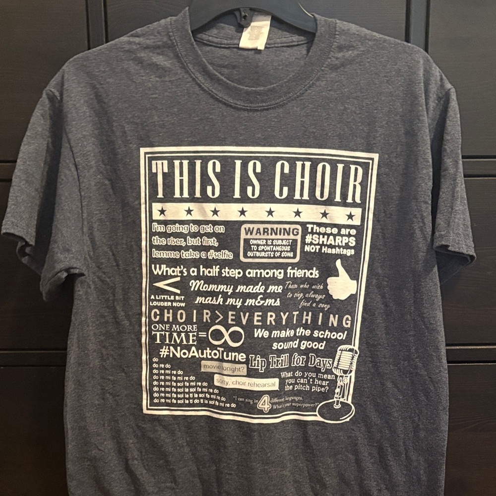 Gildan Dark Gray Choir Graphic Tee